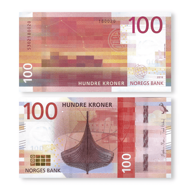 Norway Banknote / Uncirculated Norway 2017 100 Kroner | P-54