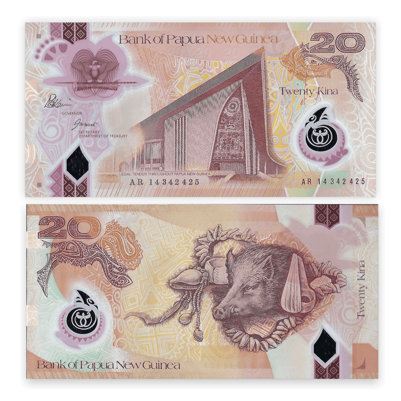 Papua New Guinea Banknote / Uncirculated Papua New Guinea 2014 20 Kina | P-31