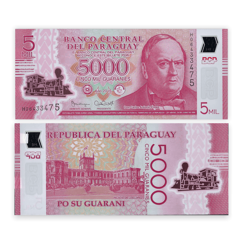 Paraguay Banknote / Uncirculated Paraguay 2016 5000 Guaranies | P-234b