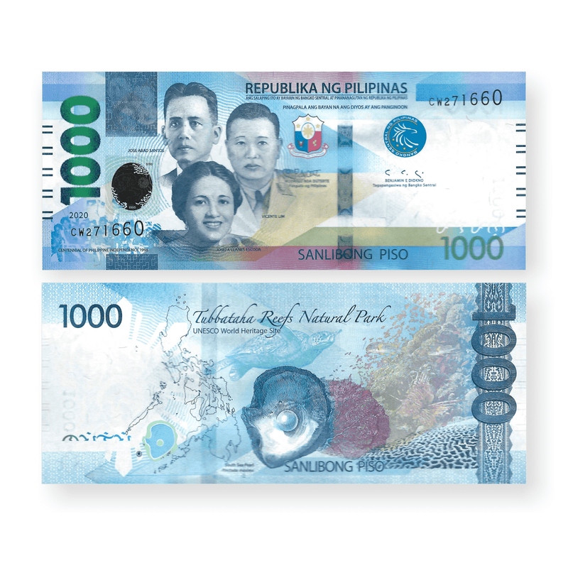 Philippines Banknotes / Uncirculated Philippines Set 5 Pcs 2020 50-100-200-500-1000 Pisos | P-New