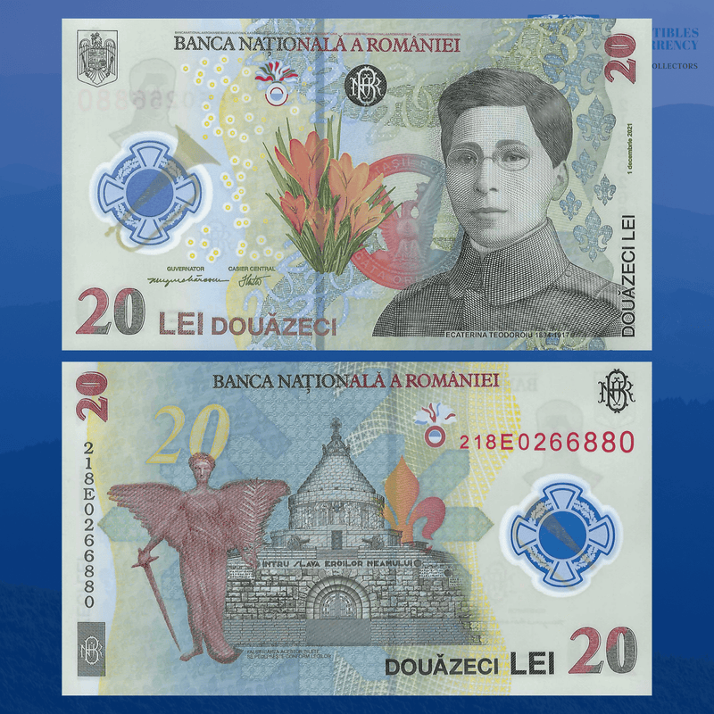 Romania Banknote / Uncirculated Romania 2021 20 Lei | P-W191a