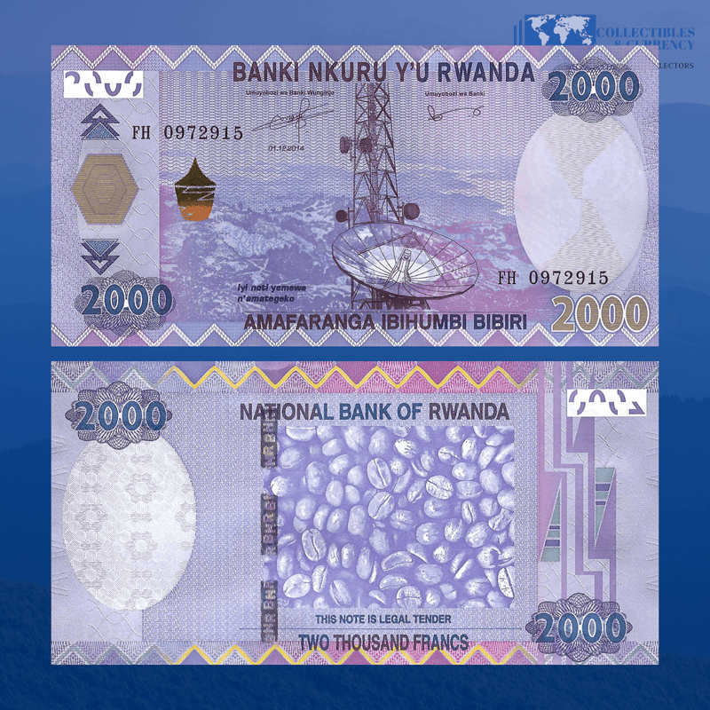 Rwanda Banknote / Uncirculated Rwanda 2014 2000 Francs | P-40a
