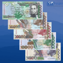 Sao Tome Banknotes / Uncirculated São Tomé Príncipe Set 5 Pcs 5.000-100.000 Dobras 2013 | P-65-66-67-68-69
