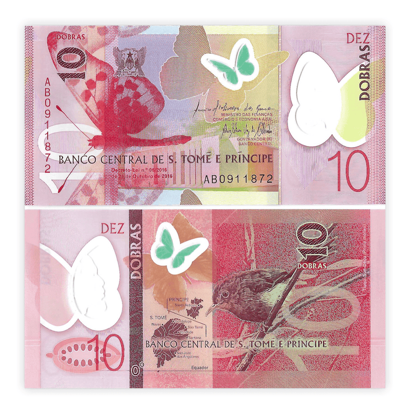 Sao Tome Banknotes / Uncirculated Sao Tome Set of 3 Pcs 5-10-20 Dobra