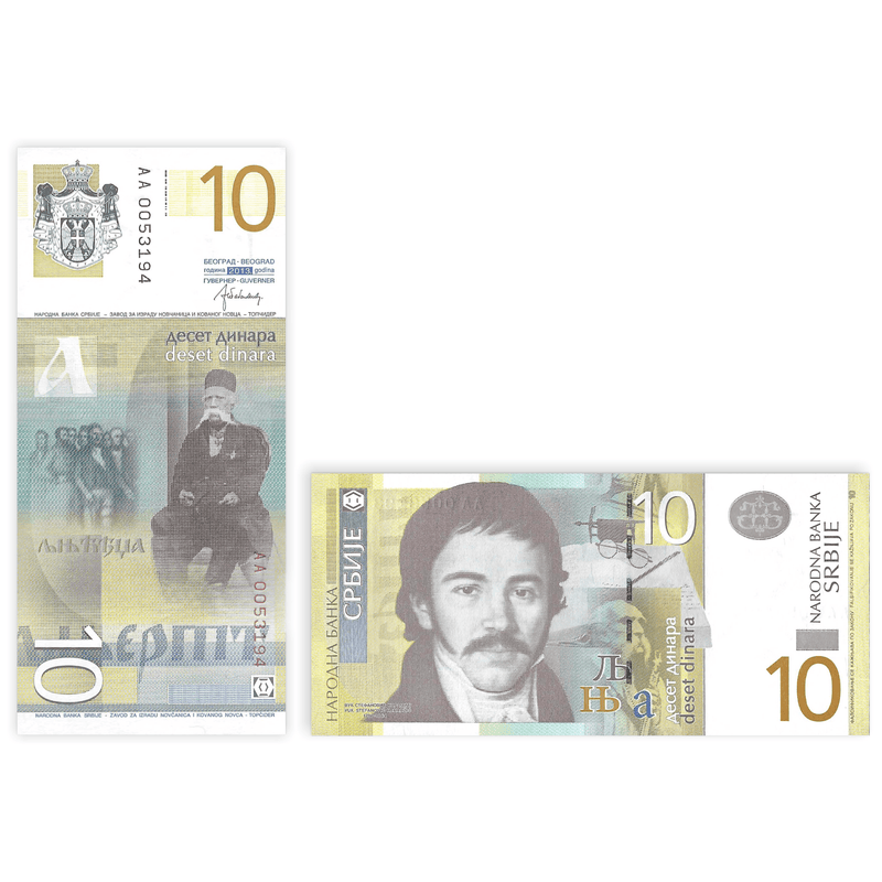 Serbia Banknote / Uncirculated Serbia 2013 10 Dinara | P-54B