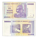 Zimbabwe Banknotes / Uncirculated Set 5 Pcs Zimbabwe Billion Banknotes 2008 Series AA/AB ( Uncirculated )
