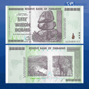 Zimbabwe Banknotes / Uncirculated Set of 4 Pcs Zimbabwe Trillion Banknotes 2008 Series AA ( Uncirculated )