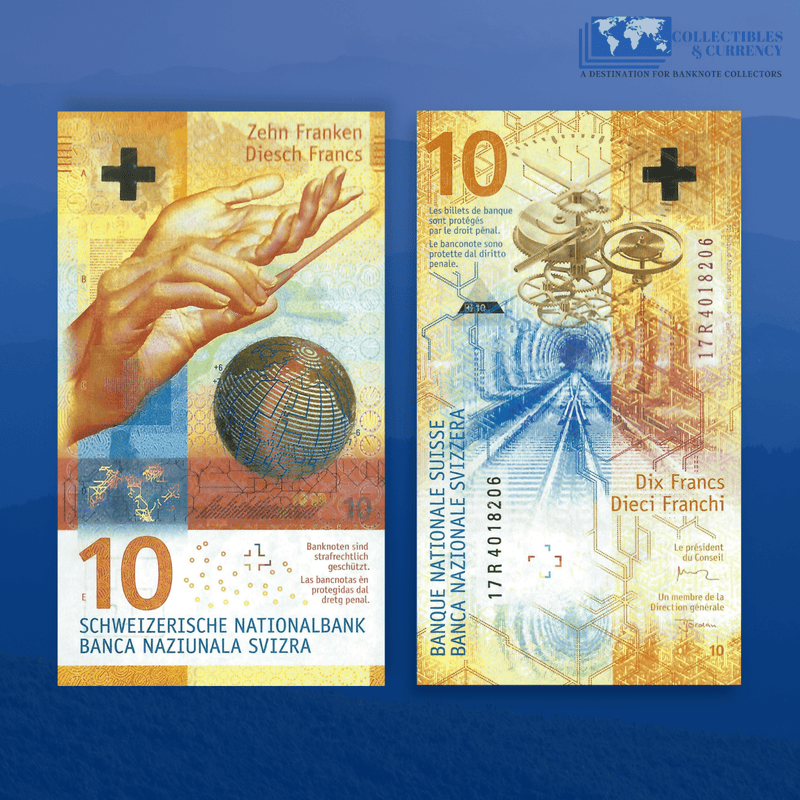 Switzerland Banknote / Uncirculated Switzerland 2017 10 Francs | P-75b