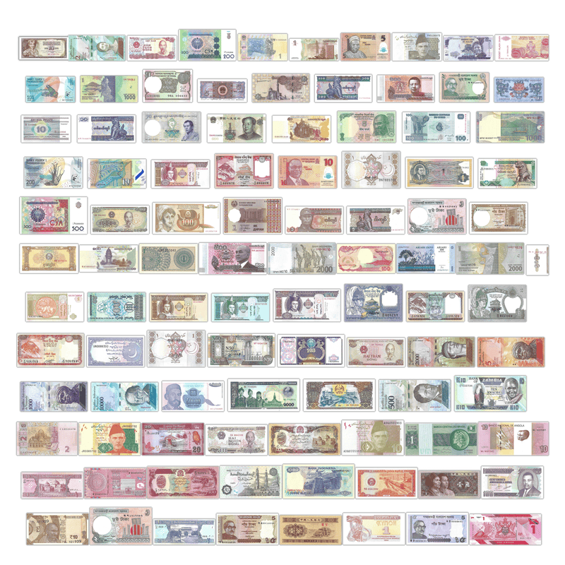 Various Banknote / Uncirculated The C&C Premium Collection - Set of 100 Pcs Different Banknotes From 35 Countries