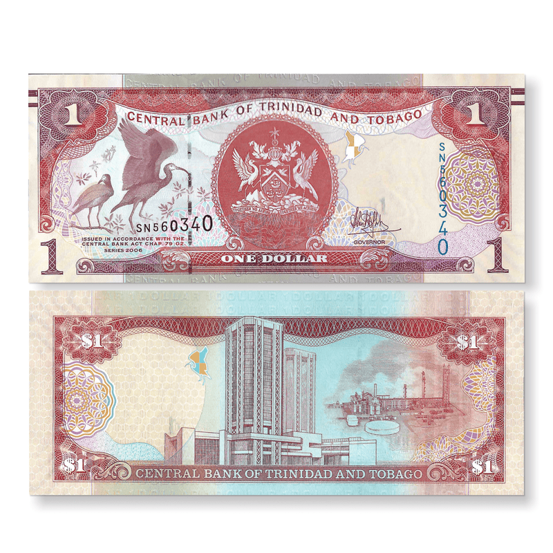 Trinidad And Tobago Banknote / Uncirculated Trinidad And Tobago Set 4 Pcs 2017 1-5-10-20 Dollars