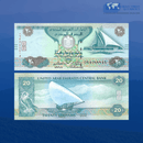 UAE Banknotes / Uncirculated UNITED ARAB EMIRATES Set 4 Pcs 5-10-20-50 Dirhams | P-26-29