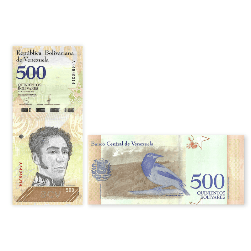 Venezuela Banknotes / Uncirculated Venezuela Set of 8 Pcs 2-5-10-20-50-100-200-500 Soberano Bolivar 2018