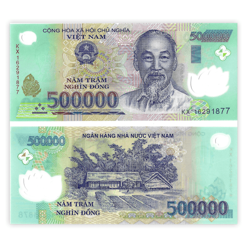 Vietnam Banknotes / Uncirculated Vietnam Set of 6 Pcs Polymer Banknotes