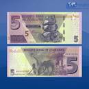 Zimbabwe Banknotes / Uncirculated Zimbabwe Set 4 Pcs 2-5-10-20 Dollars 2020 | P-New